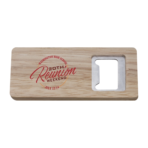 Rectangle Wood Bottle Opener... from ASI 49470 DEVARA