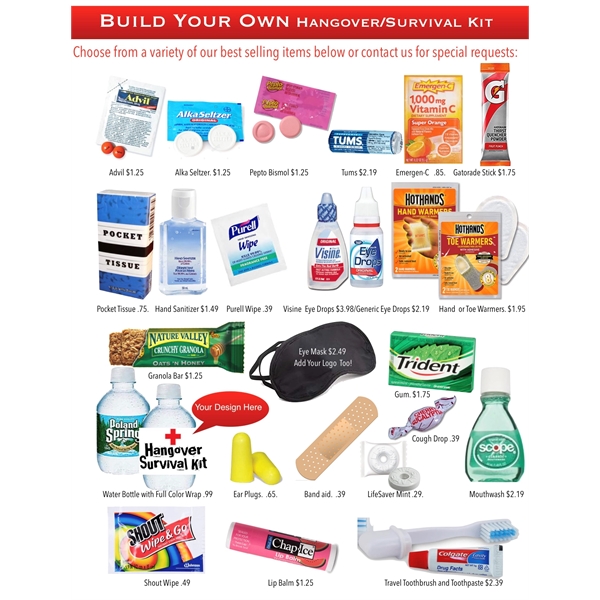 Travel Pouch with Microfiber Towel, Advil and more... from ASI 89971 Stuff A Mug