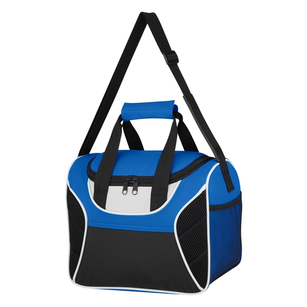 PEVA-lined 600 denier polyester kooler bag with a front pocket and... from ASI 61125 Hit Promotional Products / Hit®