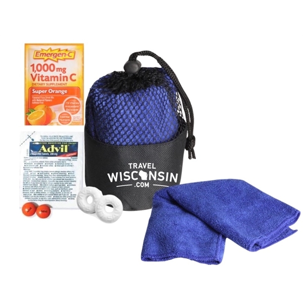 Travel Pouch with Microfiber Towel, Advil and more... from ASI 89971 Stuff A Mug