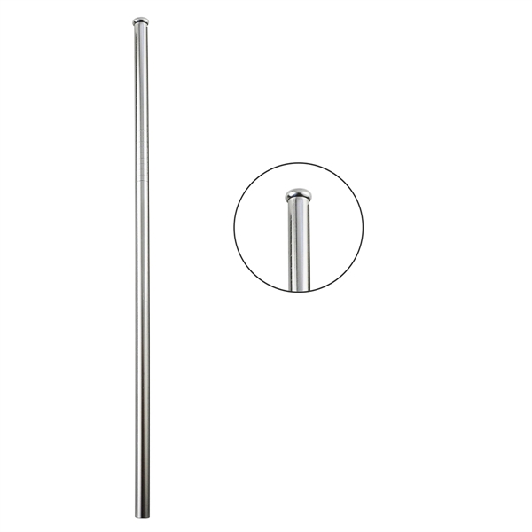 8 1/2" x 1/4"  straight stainless steel drinking straw with... from ASI 55450 Franmara Inc