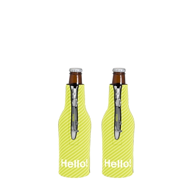 Neoprene bottle holder with detachable aluminum bottle opener... from ASI 74710 Numo / NUMO