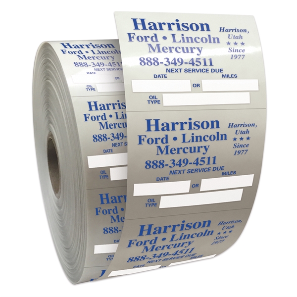 2" x 2 1/2" clear static cling decals made of vinyl... from ASI 56950 Gill Studios Inc / Gill-Line®