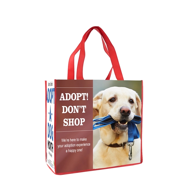 13" x 13" x 5" laminated non-woven polypropylene handled tote with... from ASI 37980 Bagworld