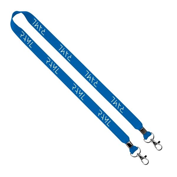 3/4" x 16" double-ended polyester lanyard with crimps.... from ASI 88060 Snugz/USA Inc / SnugZ USA®