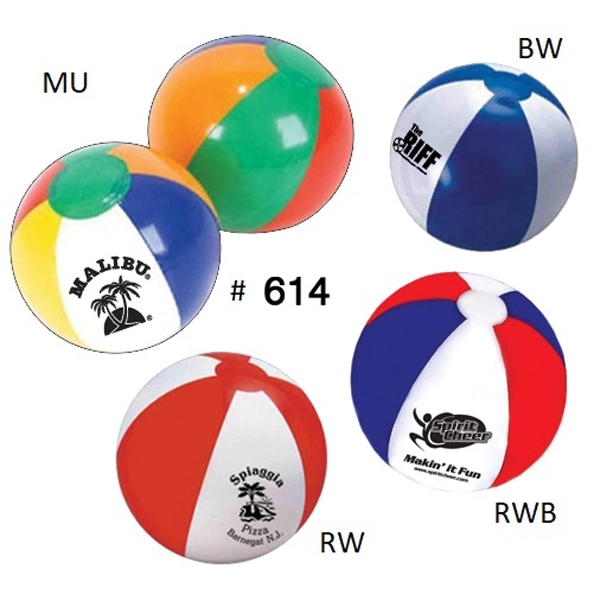 Inflatable 12" Beach Ball - Ready Inventory in New Jersey -... from ASI 45100 Chulani Promotional Products, Inc
