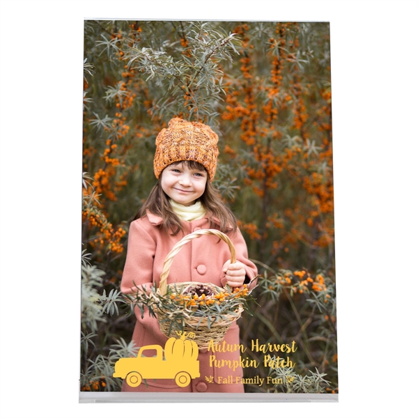 Clear easel frame that holds a 4" x 6" photograph.... from ASI 62190 Illini