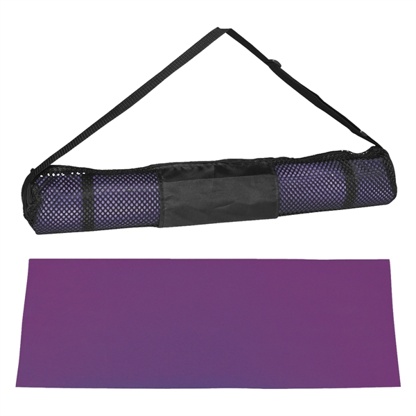 Yoga mat and carrying case, offers excellent traction.... from ASI 61125 Hit Promotional Products / Hit®