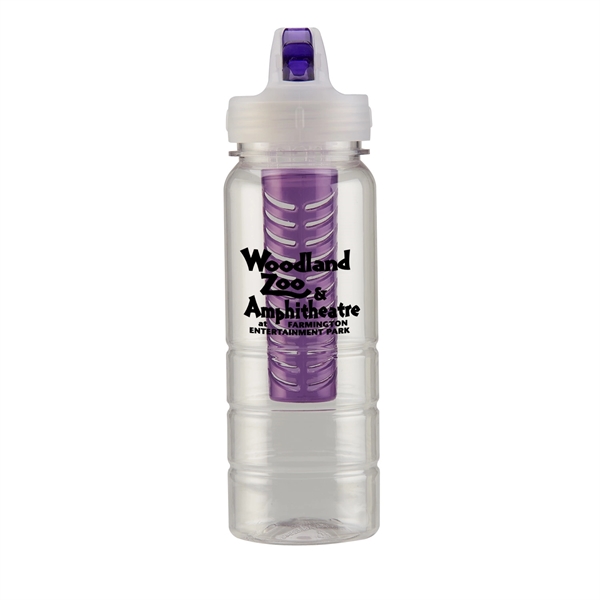 25 oz. fruit infusion water bottle, comes with screw-on spill-resistant lid... from ASI 52840 Evans Manufacturing