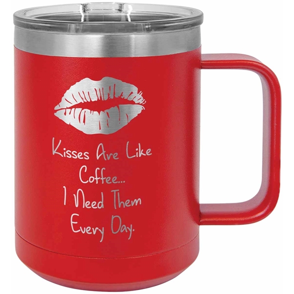 Stainless handled mug... from ASI 65153 Kirk & Matz LTD