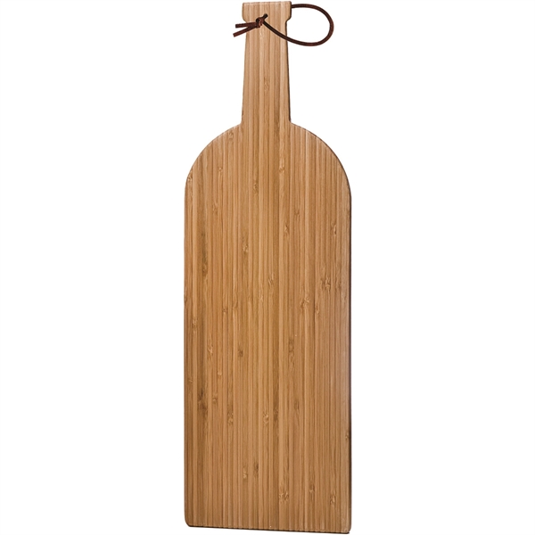 Wine-bottle shaped cutting board that's made of bamboo, large size... from ASI 55450 Franmara Inc