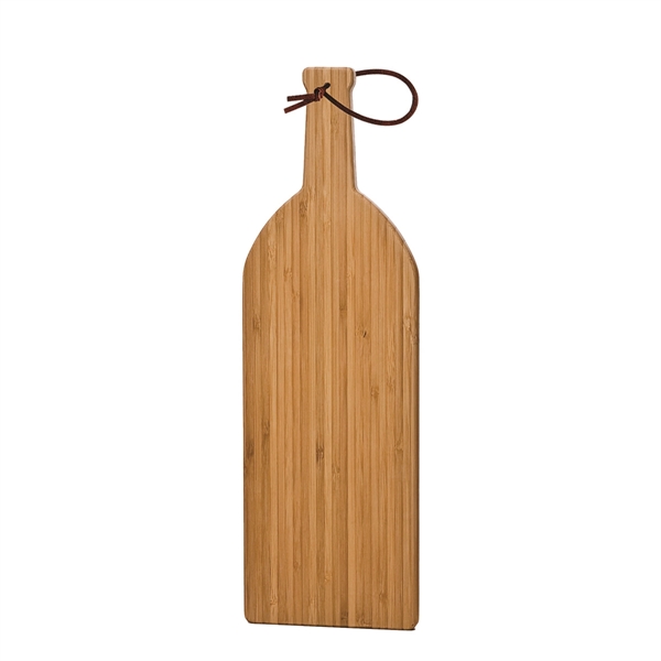 Wine-bottle shaped cutting board that's made of bamboo, medium size... from ASI 55450 Franmara Inc