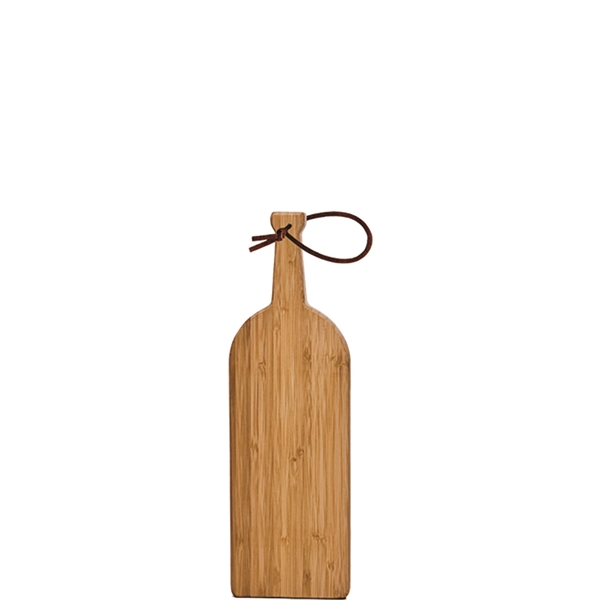 Wine-bottle shaped cutting board that's made of bamboo, small size... from ASI 55450 Franmara Inc