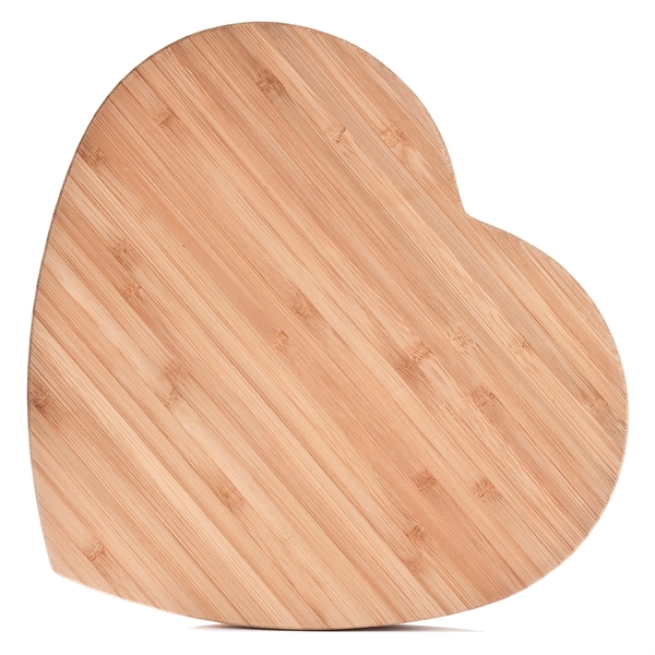 Heart-shaped cutting board made of environmentally green bamboo, large size... from ASI 55450 Franmara Inc