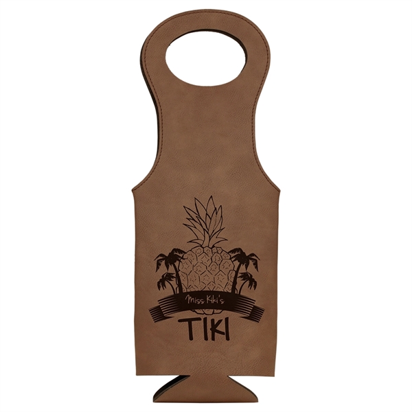 Brown wine tote. Perfect for enjoying the beverage of your choice.... from ASI 65153 Kirk & Matz LTD / Swatkins