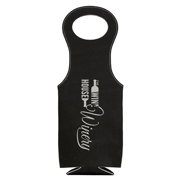 Black wine tote. Perfect for enjoying the beverage of your choice.... from ASI 65153 Kirk & Matz LTD / Swatkins