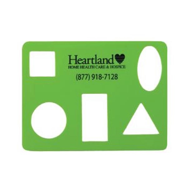 Mini stencil made of 23 gauge poly and featuring basic shapes.... from ASI 44830 The Chest