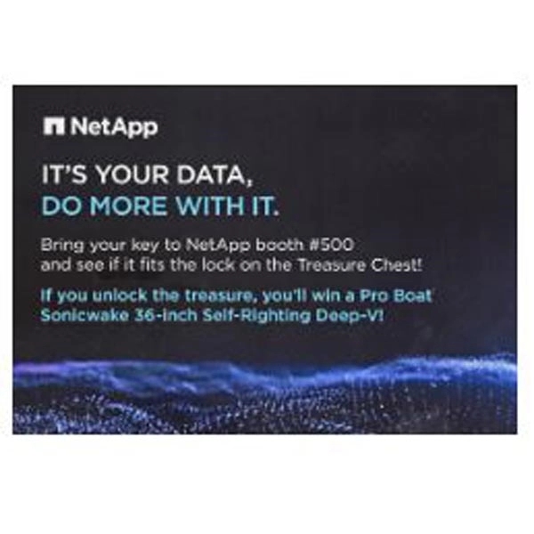 Laminated contest card measuring 6 3/4" x 4 3/4" with a... from ASI 44830 The Chest