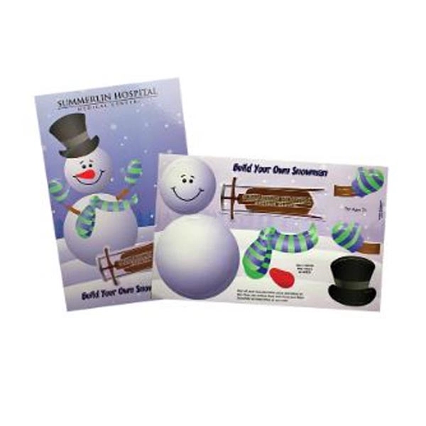 Build-A-Snowman repositionable decals made of durable 6 gauge white vinyl.... from ASI 44830 The Chest