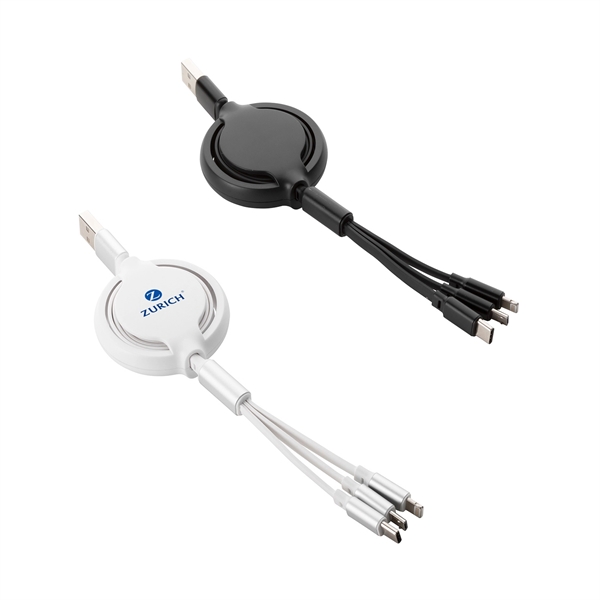 8 1/2" x 2" x 3/4" 4-in-1 retractable cord keeper with... from ASI 91435 Tomax USA / Tomax