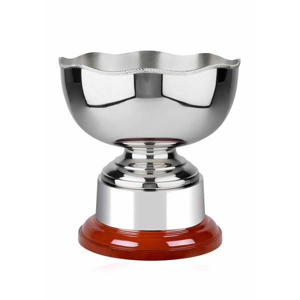Pentagon bowl shaped trophy award, hand chased.... from ASI 65153 Kirk & Matz LTD / Swatkins