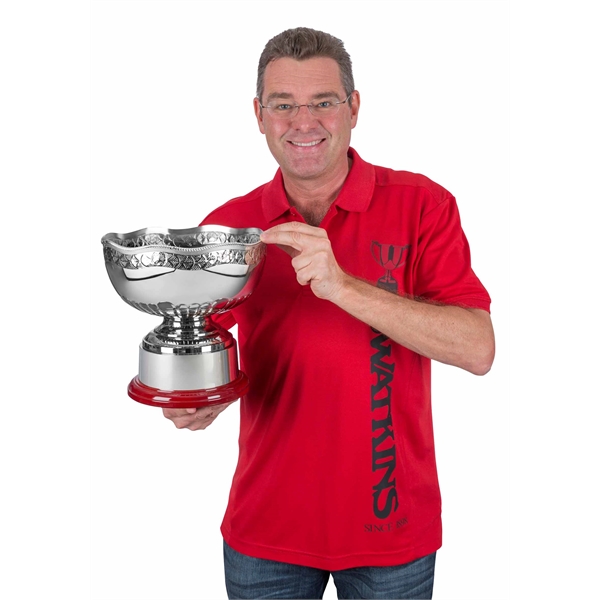 Pentagon bowl award. Features hand-chased acanthus leaves.... from ASI 65153 Kirk & Matz LTD / Swatkins