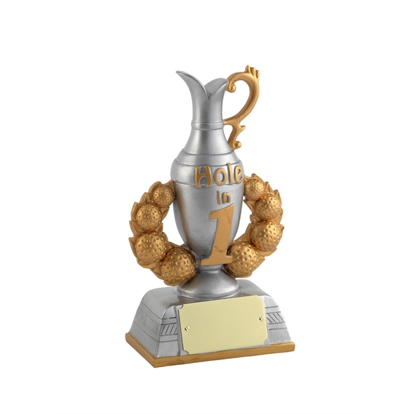 Hole in one golf award, with silver and gold finish.... from ASI 65153 Kirk & Matz LTD / Swatkins