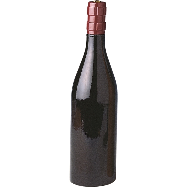 11 5/8" Burgundy hardwood wine bottle-shaped pepper mill with non-toxic finish.... from ASI 55450 Franmara Inc