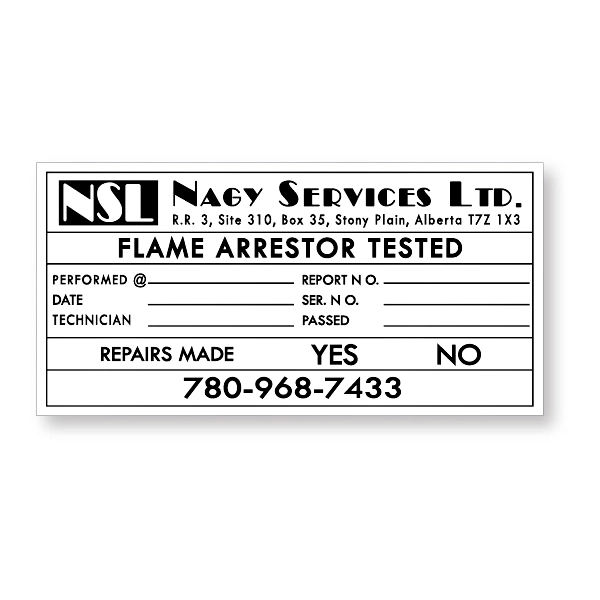 Custom shape white matte compucal polyester decal with high performance adhesive... from ASI 87400 ArtechPro