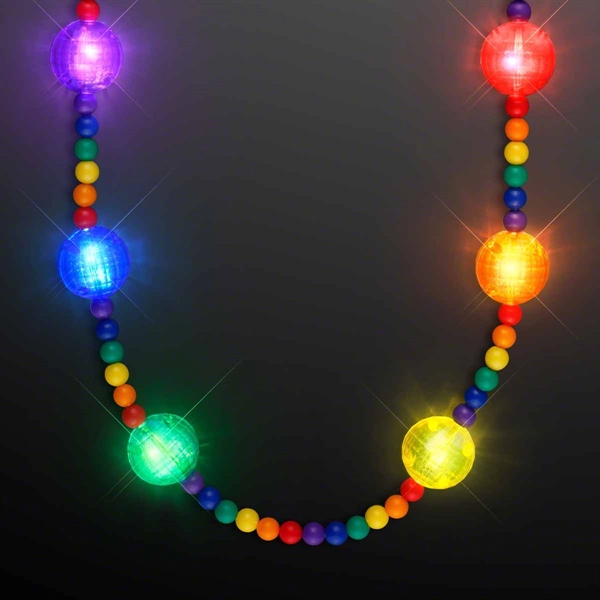 Bright Beads Rainbow Party Necklace; Blank Pricing... from ASI 34194 ALightPromos