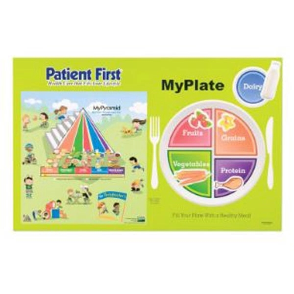 My Plate Healthy Eating placemat made with a water resistant UV... from ASI 44830 The Chest