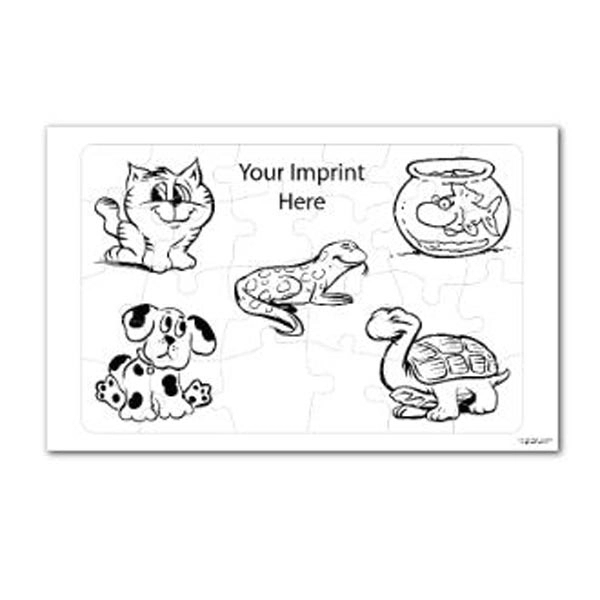 10 1/2" x 6 5/8" 24-piece tray style jigsaw puzzle with... from ASI 44830 The Chest