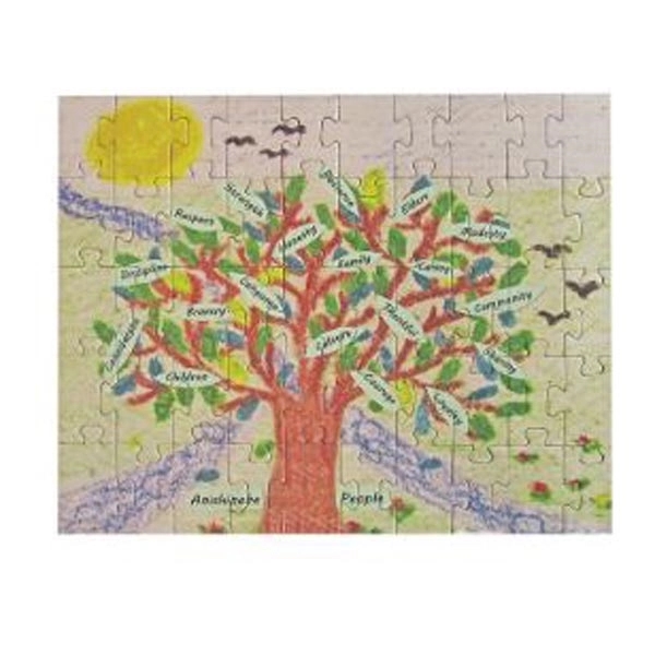 8" x 10" 50-piece jigsaw puzzle with cutom 4CP imprint, assembled... from ASI 44830 The Chest