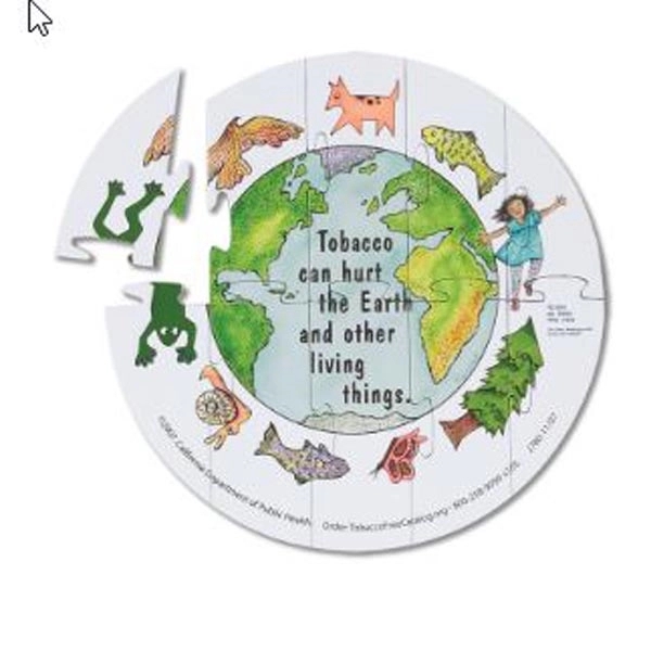 8" round 10-piece jigsaw puzzle with custom 4CP imprint, assembled and... from ASI 44830 The Chest