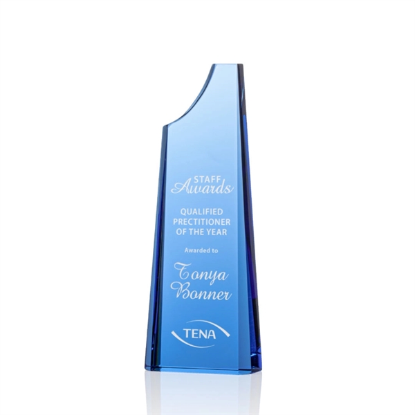 Brilliant bevels frame this magnificent Sapphire Optical Crystal Tower award that... from ASI 84592 St Regis Group / St Regis