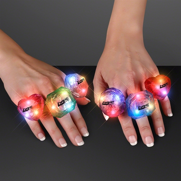 Blank or Imprinted. Huge gem blinking ring.... from ASI 34194 ALightPromos / Alight Promotional Products