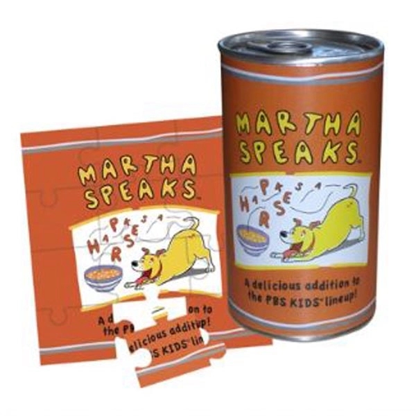 5" x 5" 12-piece jigsaw puzzle in 12-ounce. can with pop-top... from ASI 44830 The Chest