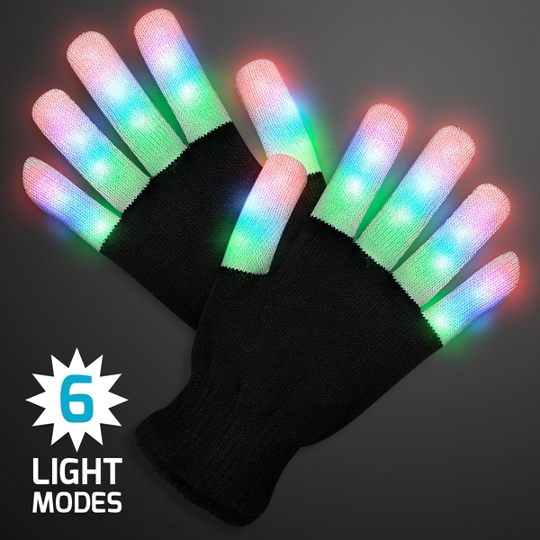 Strip Light Fingers LED Glow Gloves; Blank & Imprinted Pricing... from ASI 34194 ALightPromos