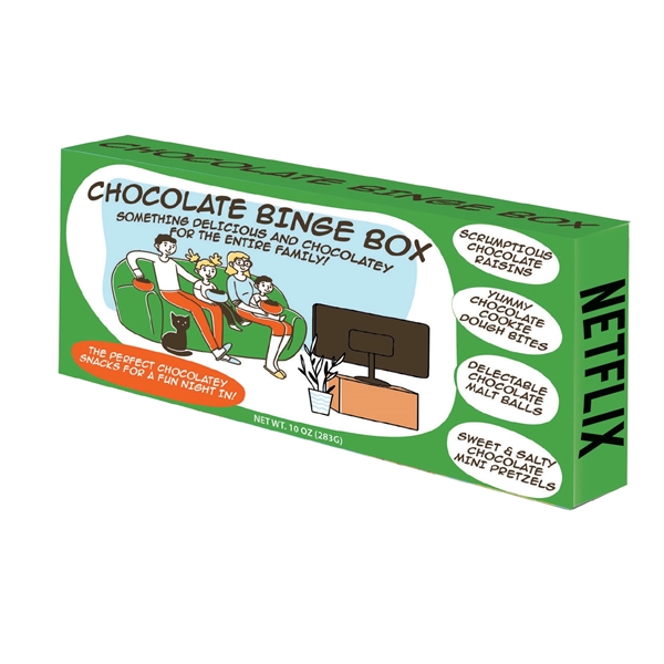 Chocolate binge box filled with raisins, malt balls, chocolate cookie dough... from ASI 44900 NC Custom (CI/Lanco) / Lanco