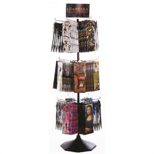 Wine Bottle Gift Bag Floor Display with 324 bag total capacity.... from ASI 55450 Franmara Inc