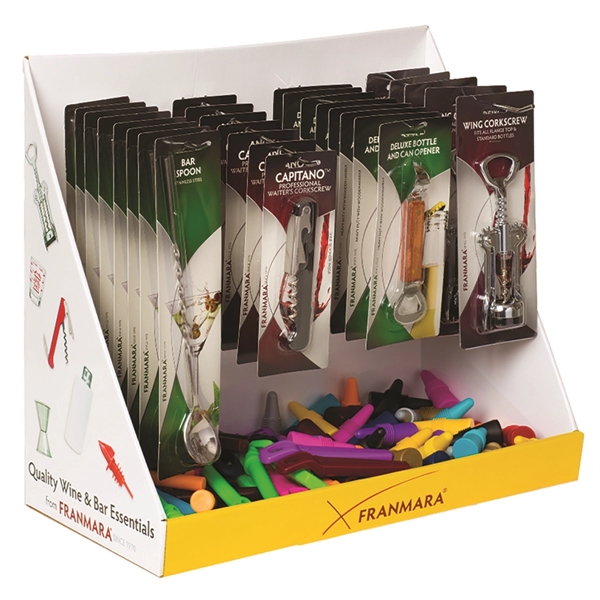 Four-peg 9 5/8" x 18 3/4" x 16 3/4" cardboard counter... from ASI 55450 Franmara Inc