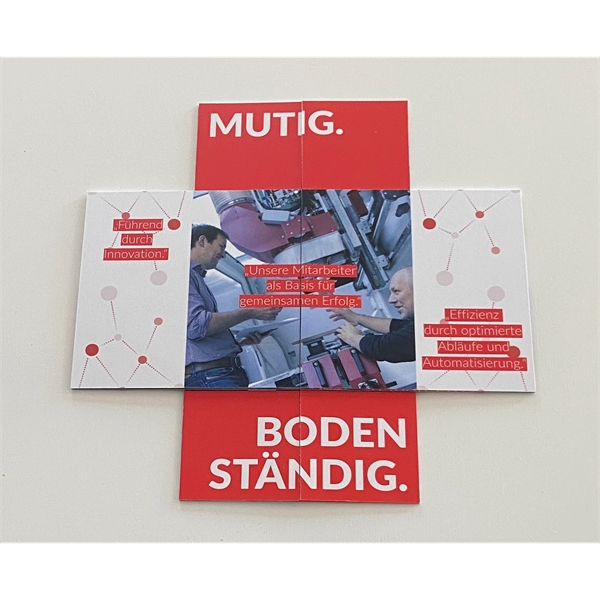 Create a one of a kind advertising brochure, Transforms into numerous... from ASI 62635 Inno-Vative Solutions Grp LTD