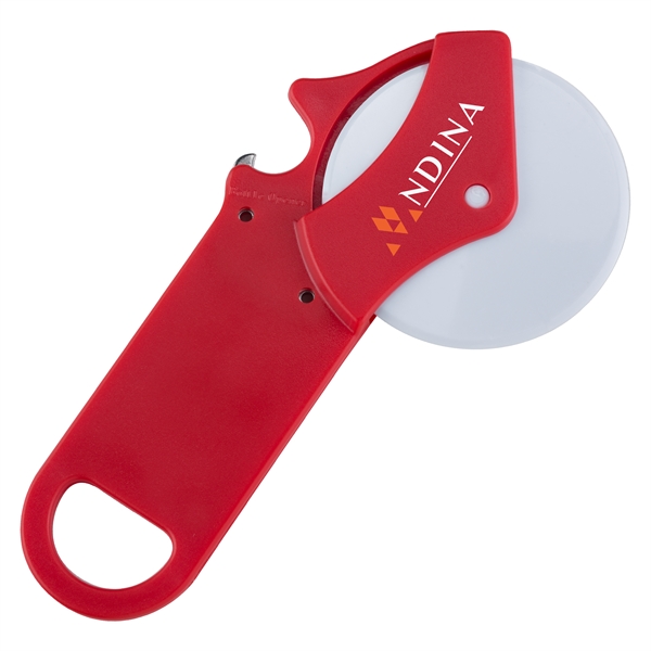 Pizza cutter bottle opener... from ASI 49470 DEVARA