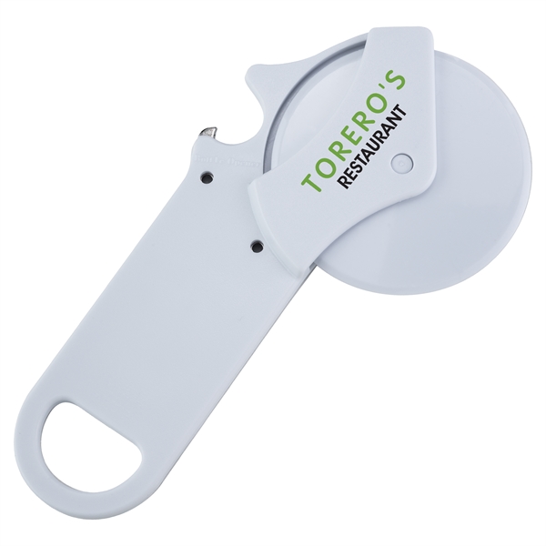 Pizza cutter bottle opener... from ASI 49470 DEVARA