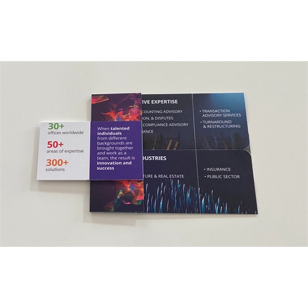 Create a one of a kind advertising brochure, Transforms into numerous... from ASI 62635 Inno-Vative Solutions Grp LTD