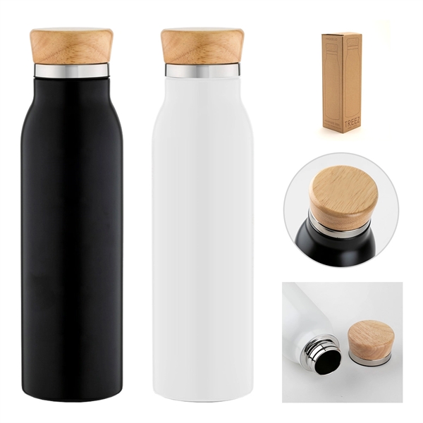 20 oz. Wood Lid Stainless Steel Tumbler... from ASI 31517 Admart Products