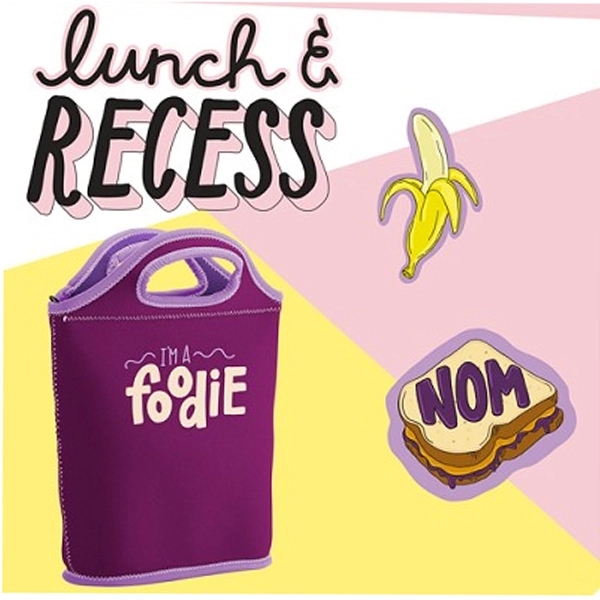 Neoprene Lunch Bag. Zipper closure & customizable colored stitching & ... from ASI 74710 Numo / NUMO