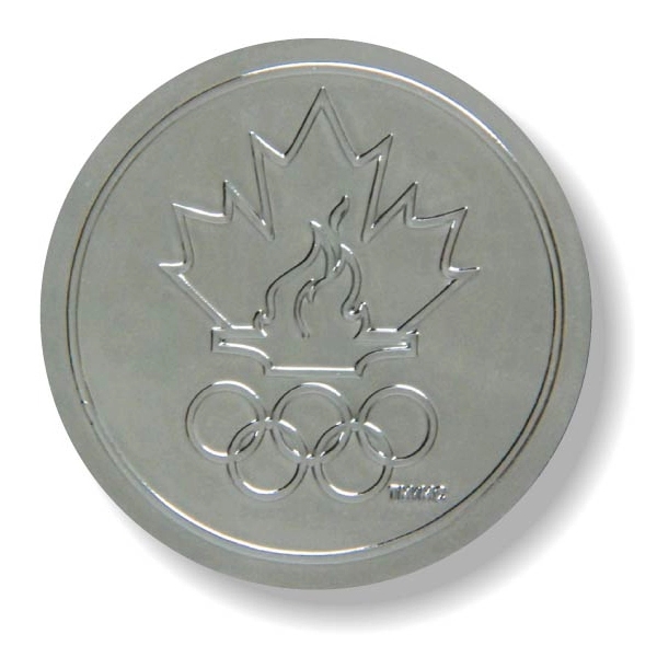 Custom Debossed Silver Polyester Decal .006 with image impressed into the... from ASI 87400 ArtechPro