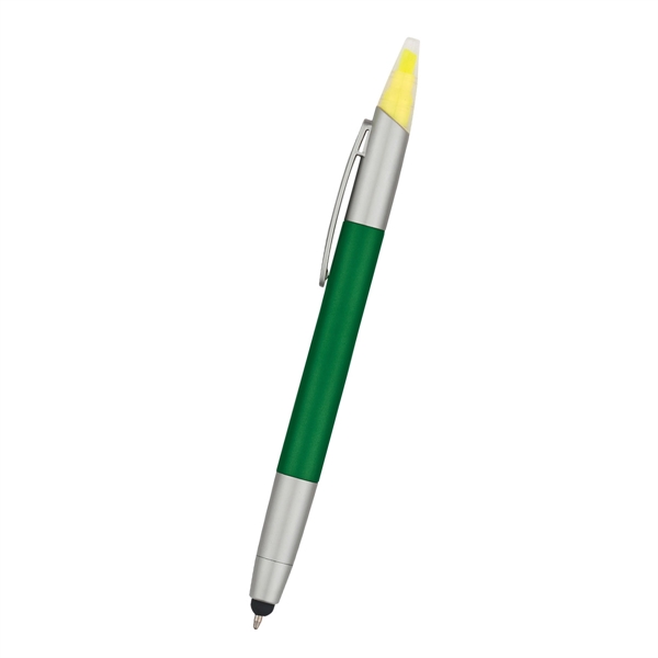 3-in-1 features a twist action pen, chisel tip highlighter and handy... from ASI 61125 Hit Promotional Products / Hit®