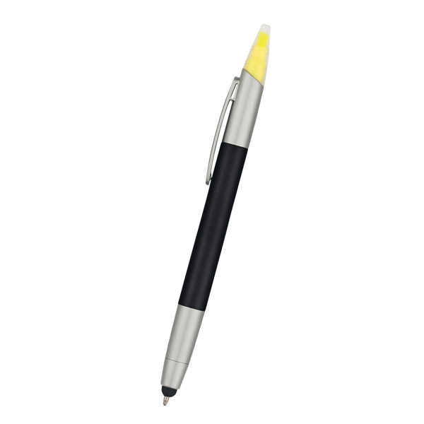 3-in-1 features a twist action pen, chisel tip highlighter and handy... from ASI 61125 Hit Promotional Products / Hit®